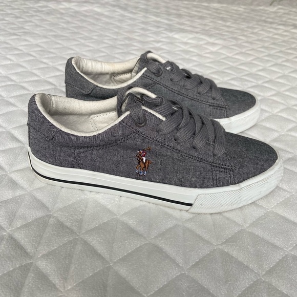 Polo Ralph Lauren Other - Polo Ralp Lauren Easton ll Sz 1 Shoes Colorful Pony/ Flesh Pony Chambray Fabric